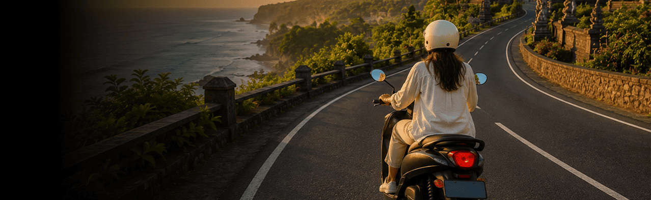 Keliling Bali dengan motor